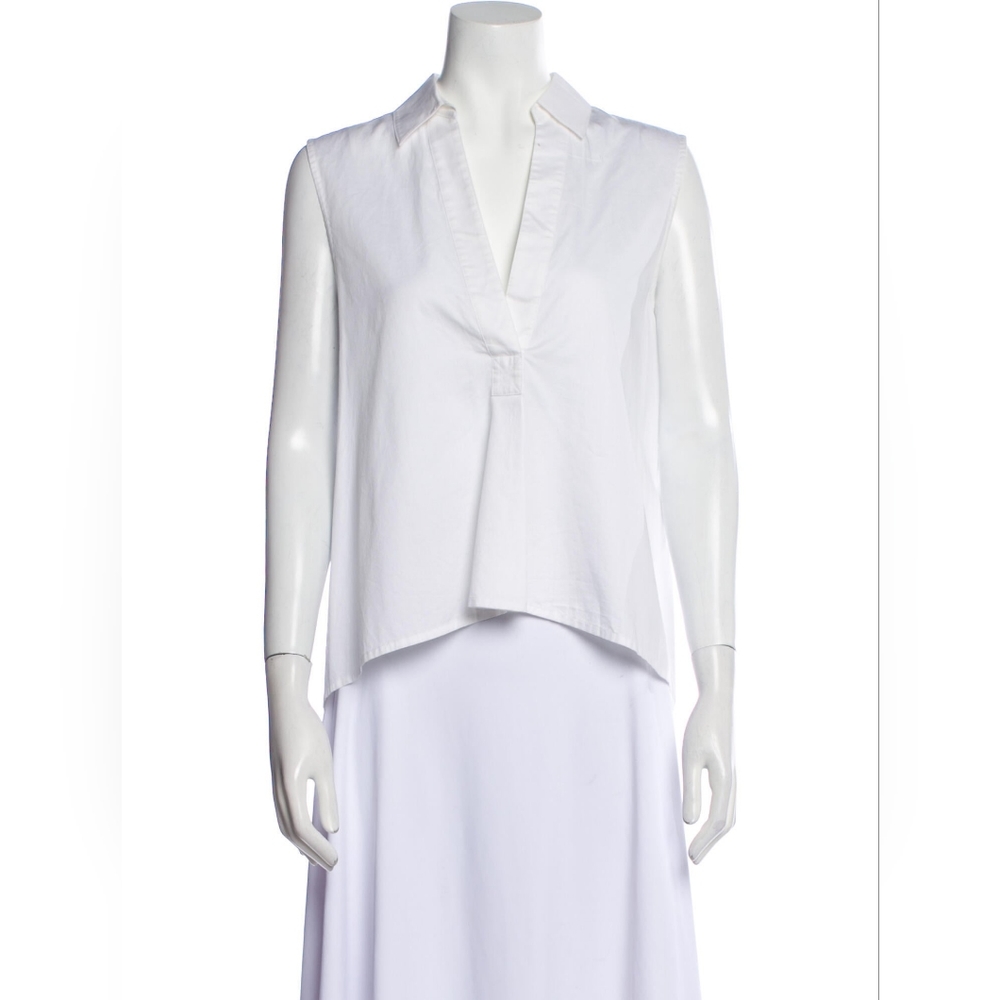 T BY ALEXANDER WANGV-Neck Sleeveless Blouse
